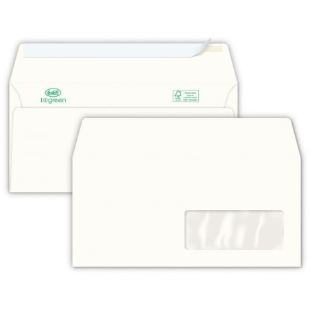 500 BUSTE ADES.ECO 110X230 C/F 100G